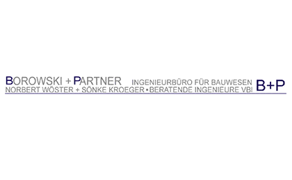 FirmenlogoBOROWSKI + PARTNER mbB Beratende Ingenieure für Bauwesen VBI Eckernförde
