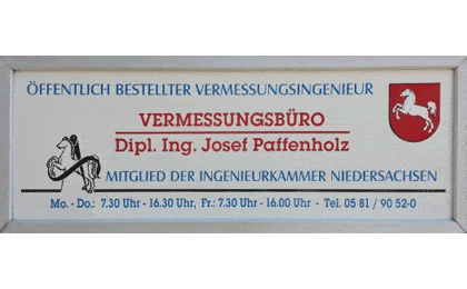 FirmenlogoPaffenholz Josef Dipl.-Ing. Öffentlich bestellter Vermessungsingenieur, Vermessungsbüro Uelzen