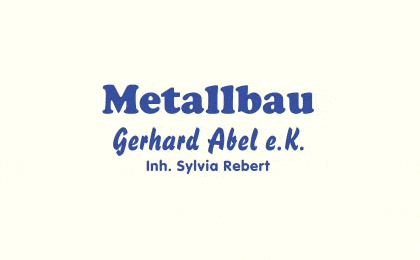 FirmenlogoMetallbau Gerhard Abel e.K. Inh. Sylvia Rebert Sassen-Trantow