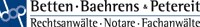 FirmenlogoBetten, Baehrens & Petereit Rechtsanwälte u. Notare Hemer