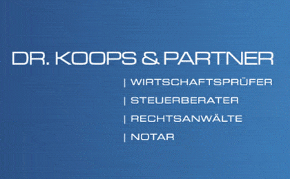 FirmenlogoDr. Koops & Partner Wirtschaftsprüfer·Steuerberater·Rechtsanwalt·Notar Vechta