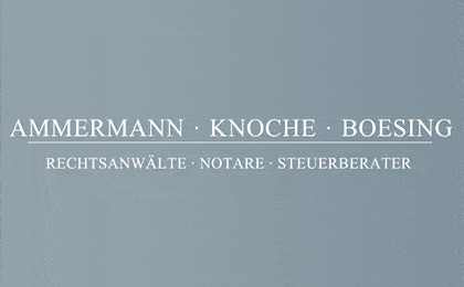 FirmenlogoAmmermann·Knoche·Boesing Rechtsanwälte, Notare, Steuerberater Münster