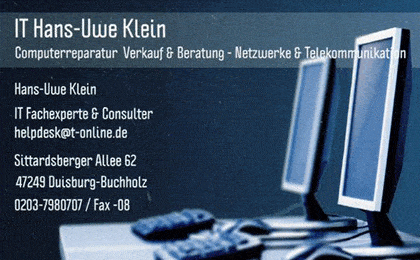 FirmenlogoIT Hans-Uwe Klein Computer und Netzwerke - Consulting IT-Berater Duisburg