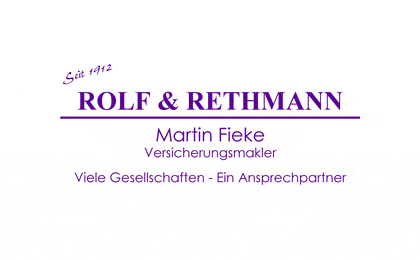 FirmenlogoRolf u. Rethmann Martin Fieke Versicherungsmakler Georgsmarienhütte