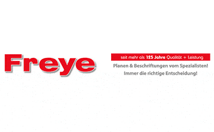 FirmenlogoFreye GmbH & Co. KG, Franz Planen Zelte Beschriftungen Markisen Bad Laer