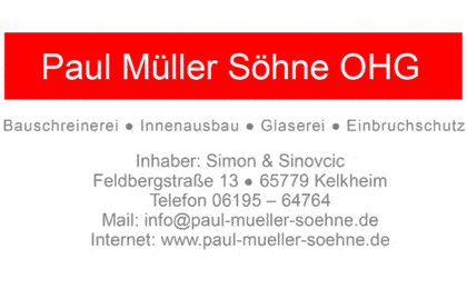 FirmenlogoPaul Müller Söhne OHG Kelkheim