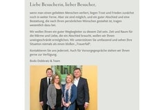Bildergallerie Bodo Dobbratz Bestattungen Elmshorn