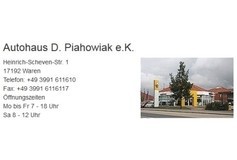 Bildergallerie Autohaus Piahowiak GmbH & Co.KG Waren (Müritz)