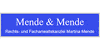 Logo Mende & Mende Rechtsanwaltskanzlei Martina Mende Hagen
