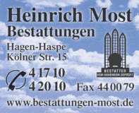 Bildergallerie Most Heinrich Bestattungen Hagen