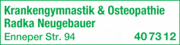 Bildergallerie Neugebauer Radka Krankengymnastik Hagen
