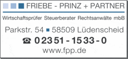 Eigentümer Bilder Friebe - Prinz + Partner Wirtschaftsprüfer Steuerberater Rechtsanwälte Hagen