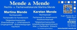 Bildergallerie Mende & Mende Rechtsanwaltskanzlei, Martina Mende Hagen