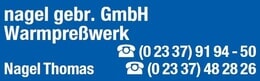 Bildergallerie Gebr. Nagel GmbH Warmpresswerk Hagen