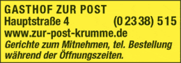Bildergallerie Gasthof Zur Post Breckerfeld