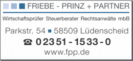 Eigentümer Bilder Friebe - Prinz + Partner Wirtschaftsprüfer Steuerberater Rechtsanwälte Lüdenscheid