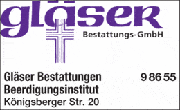 Bildergallerie Gläser Bestattungs GmbH Lüdenscheid