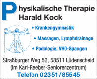 Bildergallerie Kock Harald Physikalische Therapie Lüdenscheid