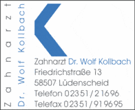 Bildergallerie Kollbach Wolf Dr. Zahnarzt Lüdenscheid