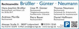Bildergallerie Brüßler, Günter, Neumann Rechtsanwälte Lüdenscheid