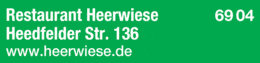 Bildergallerie Heerwiese Restaurant Lüdenscheid