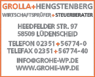 Bildergallerie Grolla + Hengstenberg Steuerberater Lüdenscheid