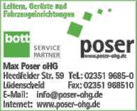 Bildergallerie Max Poser OHG Fahrzeuginnenausstattungen, Leitern, Fahrgerüste Lüdenscheid