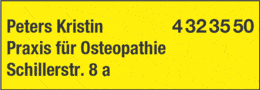 Bildergallerie Peters Kristin Praxis für Osteopathie Lüdenscheid