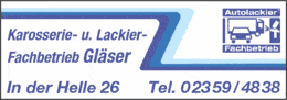 Bildergallerie Gläser Wido Autolackiererei Kierspe