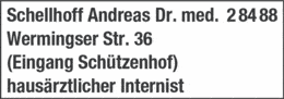 Bildergallerie Schellhoff Andreas Dr.med. Hausärztlicher Internist Iserlohn