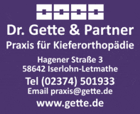 Bildergallerie Gette Dr.med.dent. Fachzahnarzt für Kieferorthopädie Iserlohn