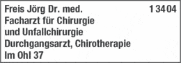 Bildergallerie Freis J. Dr.med. Chirurgie Hemer