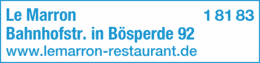 Bildergallerie Le Marron Restaurant Menden (Sauerland)