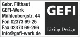 Bildergallerie Filthaut, Gebr. MetallwarenFbr. Menden (Sauerland)