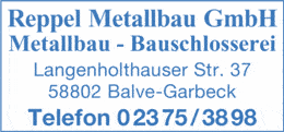Bildergallerie Reppel Metallbau GmbH Balve
