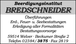 Bildergallerie Bredschneider Bernd BeerdigungsInst. Welver
