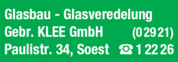 Bildergallerie Klee Gebrüder GmbH Glaserei Soest