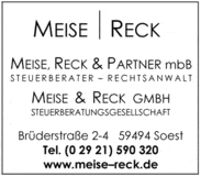 Bildergallerie Meise, Reck & Partner mbB Steuerberatung Soest