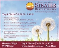 Bildergallerie Sträter Bestattungen Soest