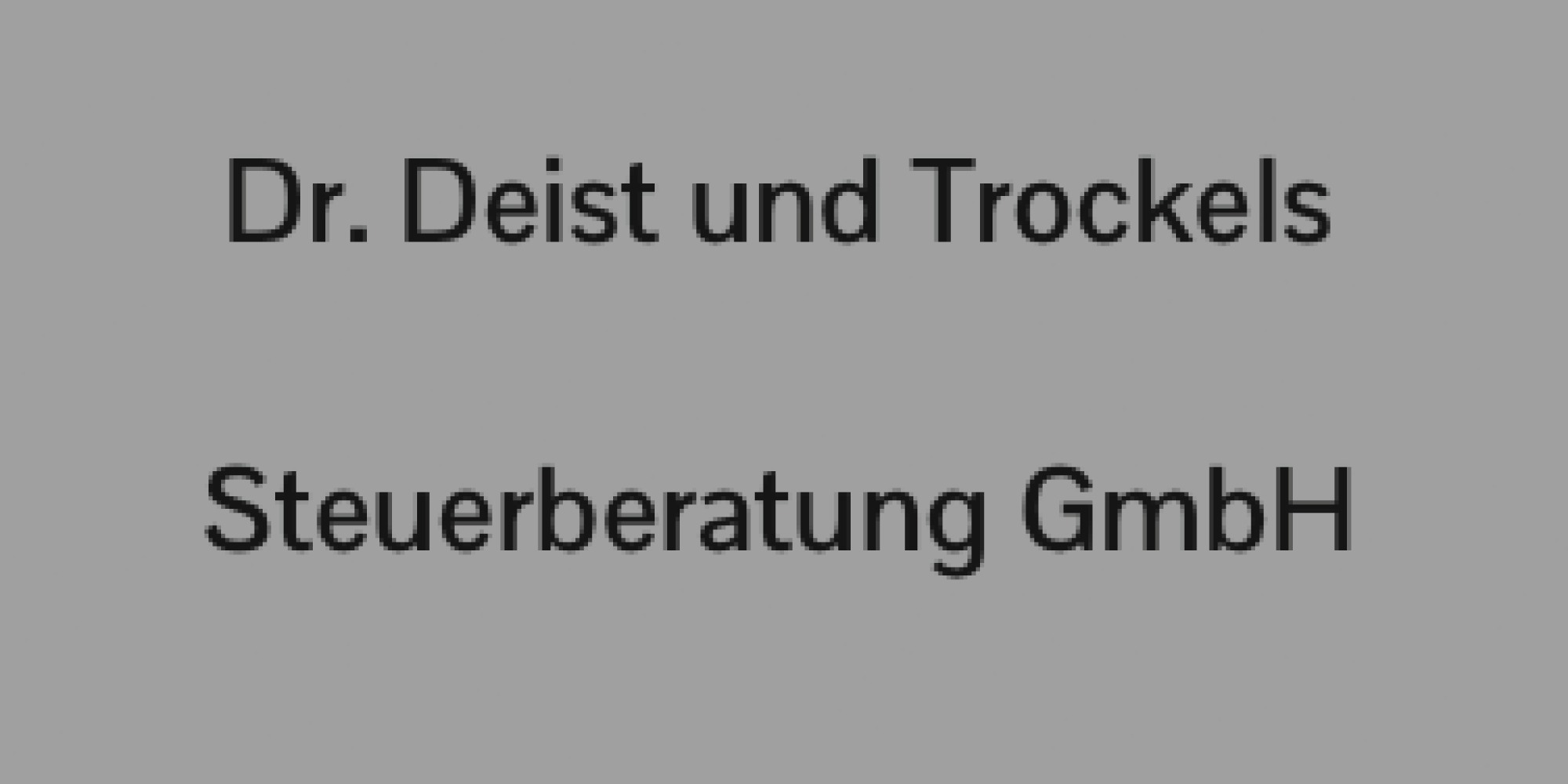 Logo Deist Dr. u. Trockels Steuerberatungsgesellschaft mbH Soest