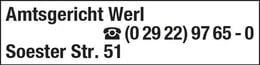 Bildergallerie Amtsgericht Werl Werl