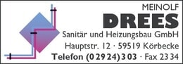 Bildergallerie Drees Meinolf Sanitär- und Heizungsbau Möhnesee
