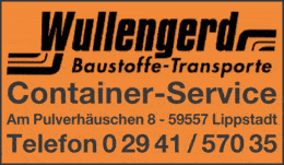 Bildergallerie Wullengerd Containerdienst Baustofftransport Lippstadt