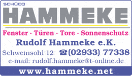 Bildergallerie Hammeke Fenster, Türen, Tore, Sonnenschutz Sundern