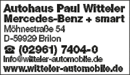 Bildergallerie Autohaus Paul Witteler Kraftfahrzeuge GmbH & Co. KG Brilon