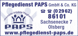 Bildergallerie PAPS GmbH & Co.KG Pflegedienst Olsberg