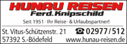 Bildergallerie Hunau-Reisen Knipschild GmbH & Co. KG, Ferdinand Omnibustouristik u. Mietwagen Schmallenberg