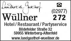 Bildergallerie Wüllner Landgasthof Winterberg