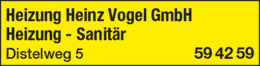 Eigentümer Bilder Heinz Vogel GmbH Heizung-Sanitär Dortmund