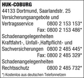 Bildergallerie HUK-COBURG Schaden melden Dortmund